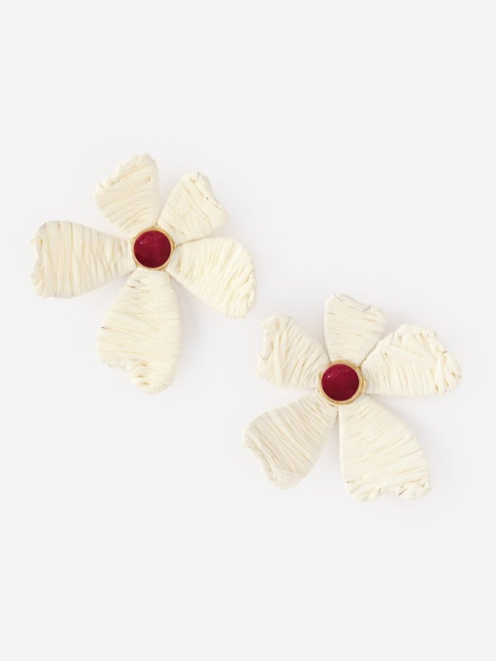 J McLaughlin Flower Earrings - White NEW